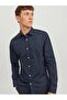 Men's Shirt, Cotton Blend, Slim Fit, Dark Navy - 5