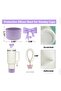 1 Set 3 Pieces 10mm Stylish Bowknot Silicone Straw Tip, for 30&40oz Thermos Cups - 3