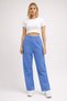 Women's Mid-High Waist Pipe Leg Cotton Pocketed Elastic Sports Stylish Sweatpants - 4