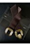 Gold Buckle Interlocking Elastic Women's Belt, Jacket Belt, Shirt Belt, Dress Belt - 3