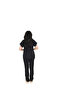 D/115 Gray Bat-Sleeve Unisex Doctor Nurse Student Lycra Fabric Scrubs Set - 3