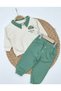 Polo Collar Car Embroidered Casual 2-Piece Baby Boy/Child Set - 2