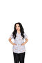 D/115 Gray Bat-Sleeve Unisex Doctor Nurse Student Terry Cotton Fabric Scrubs Set - 3