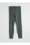 Green High Waist Women's Sports Leggings with Pockets - 5