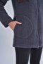 Women's Smoked Mock Neck Zippered Fleece Jacket - 6