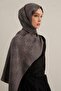 Lyocell Shawl - Logo Pattern - Aly6-18 - Smoked - 4