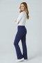 Women's High Waist Stretch Fabric Stretchy Flared Pants Leggings - 5