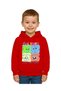 Unisex Teddy Bear Bear Printed Children's Swaetshirt Hooded 3 Thread Raster - 2