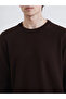 Southblue brown crew neck men's knit sweater - 2