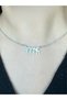 Göktürkçe Turkish Written Steel Name Zircon Plated Chain Silver Color Necklace Turkish Written Necklace - 3