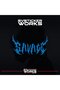 Savage helmet sticker compatible with all helmets one way 1 piece - 3