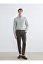 Regular Fit Long Sleeve Striped Men's Shirt - 2