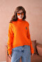 Women's Turtleneck Embroidery Detail Soft Textured Basic Knitwear Sweater 214430 - 3