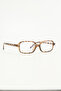 Liana Leopard Thin Rectangular Blue Light Glasses - 3
