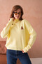 Women's Turtleneck Embroidery Detail Soft Textured Basic Knitwear Sweater 214430 - 3