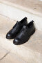 Montaro Black 100% Genuine Leather Men's Classic Shoes - 2
