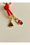 Red String Detailed Christmas Keychain (Santa Claus & Pine Tree) – Christmas Gift - 2