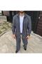 Men's Smoked Corded Fabric Velvet Fabric Shirt Pants Double Suit