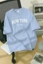 NEW YORK U.S.A. PRINTED UNISEX T-SHIRT