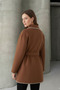 Embroidered Detailed Belted Soft Cashmere Coat - 4