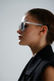 Looklight Club Master London Oval Frame White Sunglasses - 4
