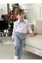 New Bow Gray Shirt Set Baby Boy Child Set - 5