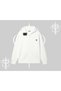 White Cardigan Sweatshirt Custom Logo