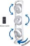 USA Triple Fan Tower | Oscillating Pedestal Fan with 3-Speed Settings, Remote Control P - 2