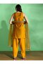 Embroidered V Neck Kurta, Wide Leg Pants and Dupatta Set - 3