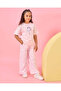 Girls Pink Butterfly Printed Wide leg Active Tracks Pants - 5