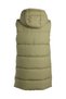 Women Hooded Sleeveless Vest Jumper in Soft Olive - 4