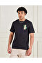 Men Black Printed T-Shirt