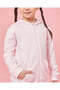 Girls Pink Hooded Sweatshirt - 4