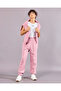 Women Pink Solid Joggers - 2