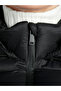 Women Black Cropped Down Hooded Jacket - 5
