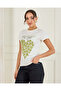 Women White Printed T-Shirt