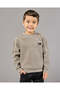 Boys Grey Ribbed Sweatshirt
