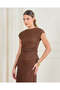 Women Brown Textured Knitted Top