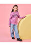 Girls Pink Embroidered Hooded Sweatshirt - 5