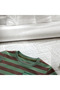 Kids’ Striped Tee & Cargo Shorts Set | 9–12 Months | Beige & Green | Cotton | Elastic Waistband - 4