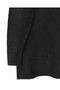 Ribbed Long Knit Sweater - Black - 4