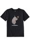 Cotton Fabric Children's T-Shirt – Bicycle Elephant and Cake Printed T-Shirt