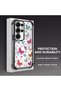 حافظة حماية من السيليكون الشفاف المتوافقة مع هاتف Samsung Galaxy S25 Ultra بأنماط الفراشة - 4