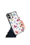 iPhone 12 Compatible Transparent Silicone Flutter Protective Case Butterfly Patterns - 3