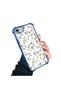 iPhone 7/8/Se 2020 2022 Compatible Transparent Silicone Flutter Protective Case Flower Patterns - 3