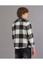 Senior Boys Black And White Checkered Denium Shirt - 3