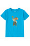 Cotton Fabric Children's T-Shirt – Starreaching Mouse Printed T-Shirt