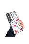 Samsung Galaxy S24 Compatible Transparent Silicone Flutter Protective Case Butterfly Patterns - 3