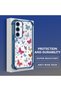 Samsung Galaxy S24 Fe Compatible Transparent Silicone Flutter Protective Case Butterfly Patterns - 4