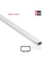 Electrical PVC Trunking with Sticker 38 Inch Length Square Cable Box Self Adhesive PVC Trunking - 5